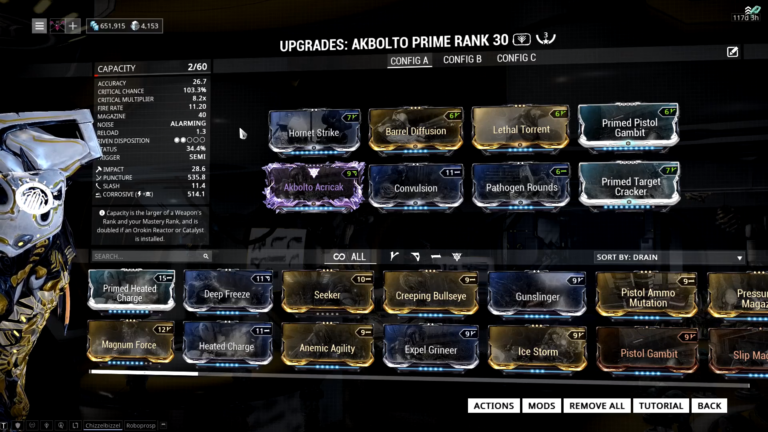 Akbolto Prime Build. Warframe Akbolto Prime 3 Forma Build