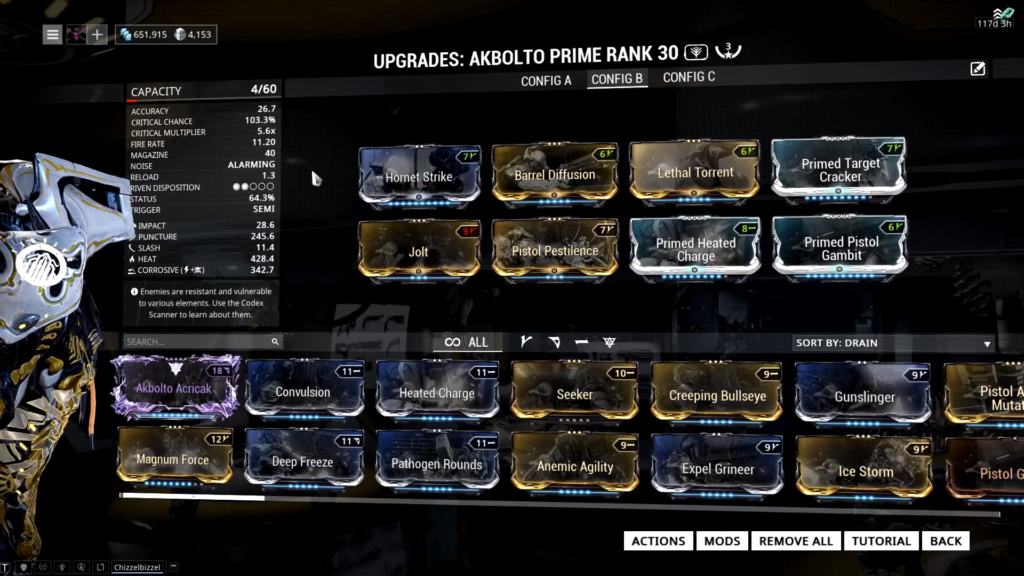 warframe all primed mods