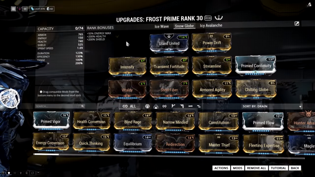 best mods for frost prime