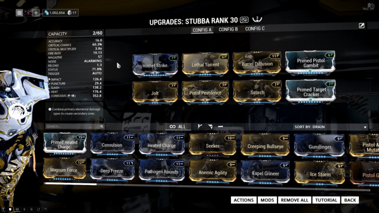 Stubba Build. Stubba 3 Forma Build. Warframe Stubba.