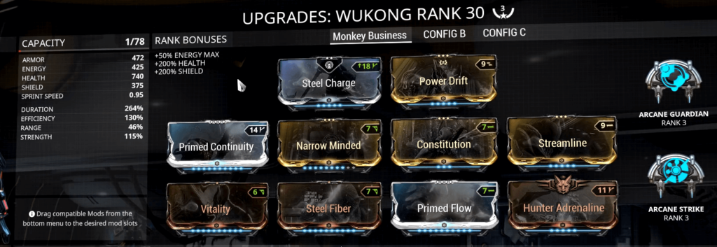 Wukong Immortal Build Warframe Wukong Build Wukong Build