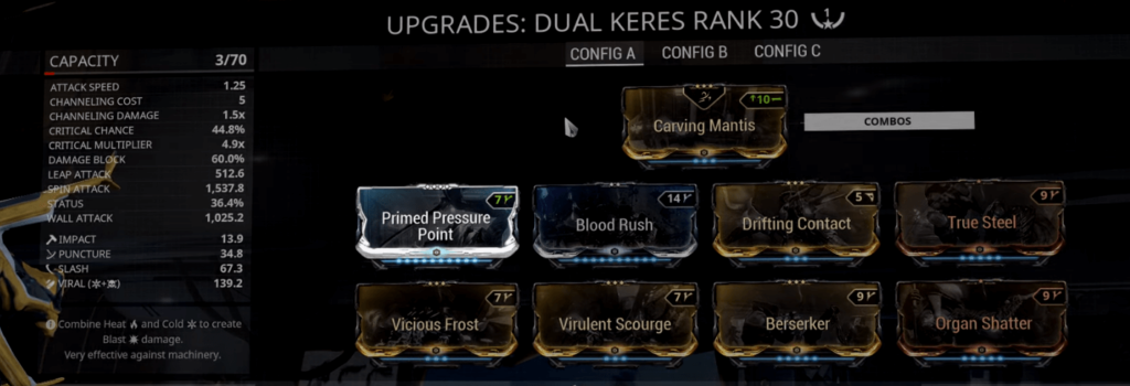 Dual Keres Build Warframe Dual Keres Build Dual Keres 1 Forma Build